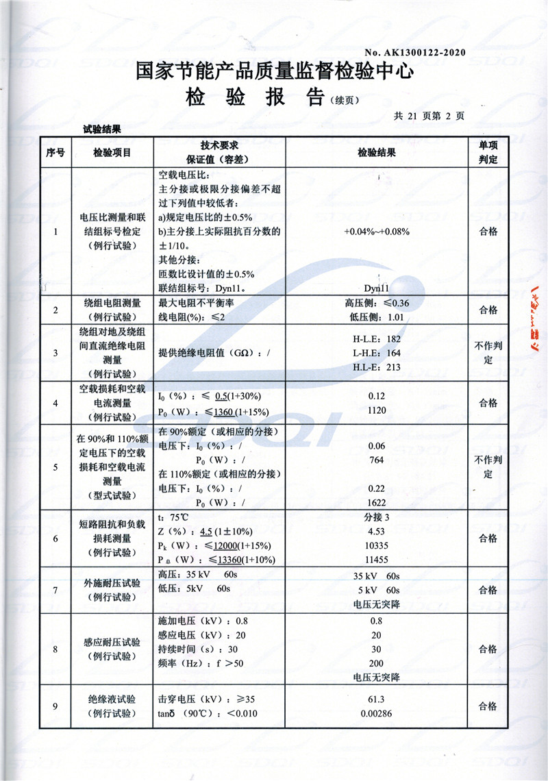 高低压试验报告-S11-1250蓬溪蓬溪蓬溪油浸式变压器-2.jpg